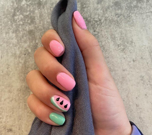 Cool Watermelon Nails For Women