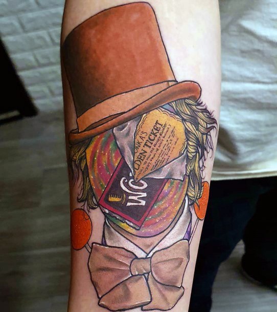 Cool Willy Wonka Tattoos For Women