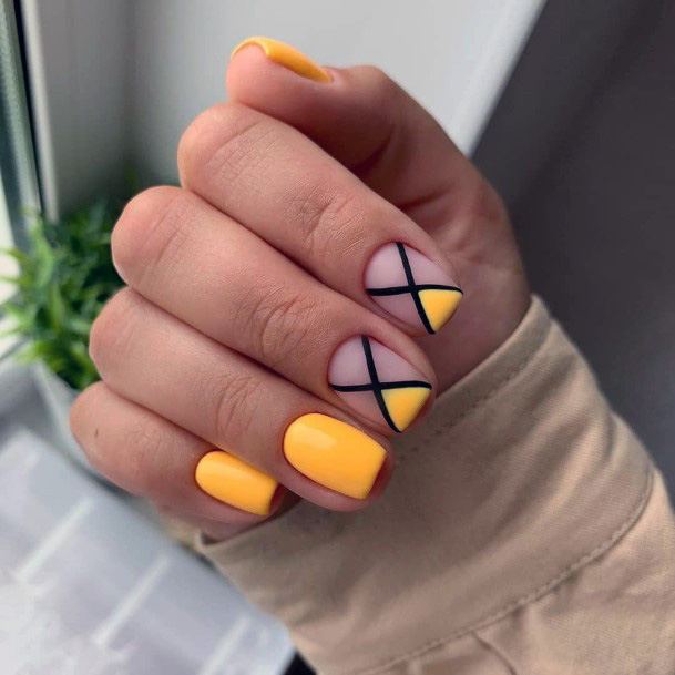 Cool Yellow Dress Nails For Women