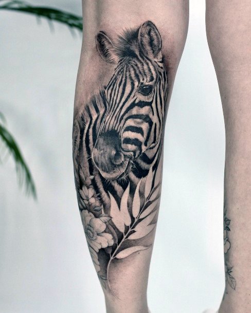 Cool Zebra Tattoos For Women