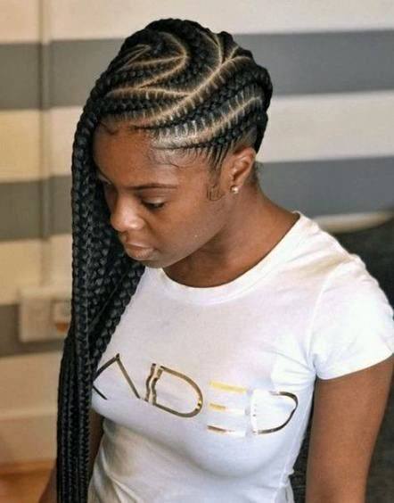 Cool Zig Zag Cornrow Design Braided Hairstyles For Black Women