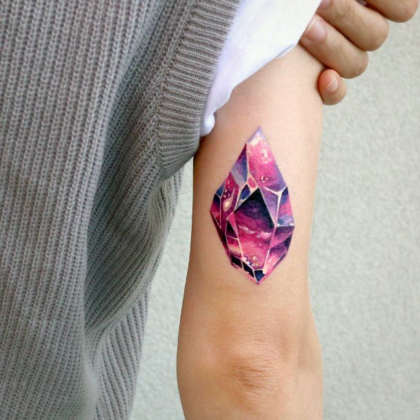 Coolest Females Amethyst Tattoo