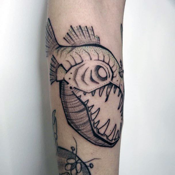 Coolest Females Anglerfish Tattoo