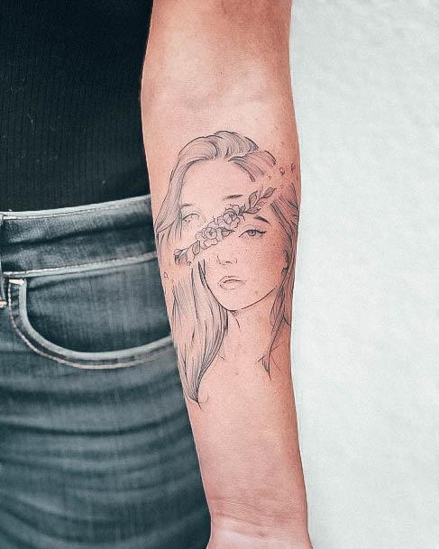 Coolest Females Anxiety Tattoo
