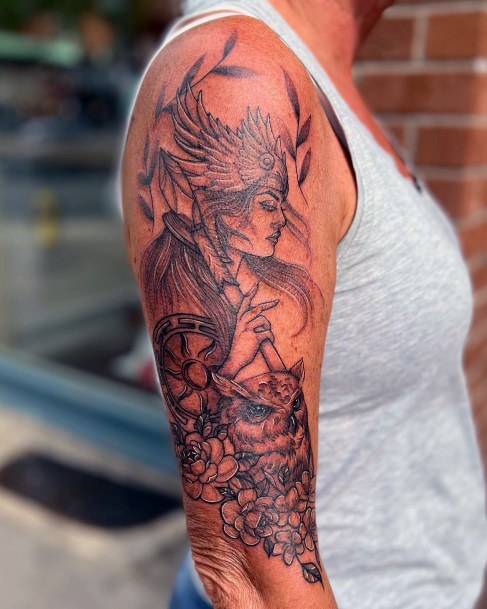 Coolest Females Athena Tattoo