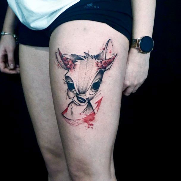 Coolest Females Bambi Tattoo