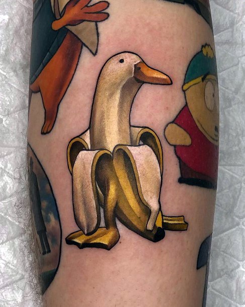 Coolest Females Banana Tattoo