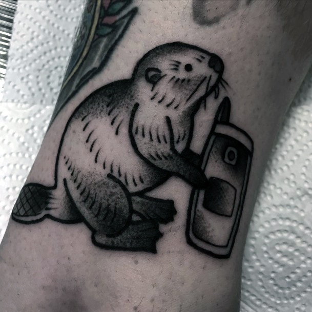 Coolest Females Beaver Tattoo