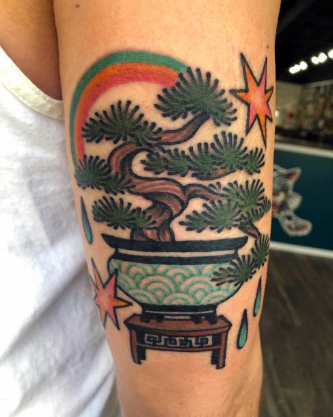 Coolest Females Bonsai Tattoo