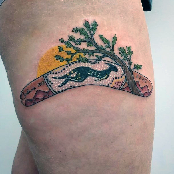 Coolest Females Boomerang Tattoo