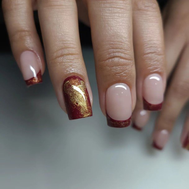 Coolest Females Burgundy Nail