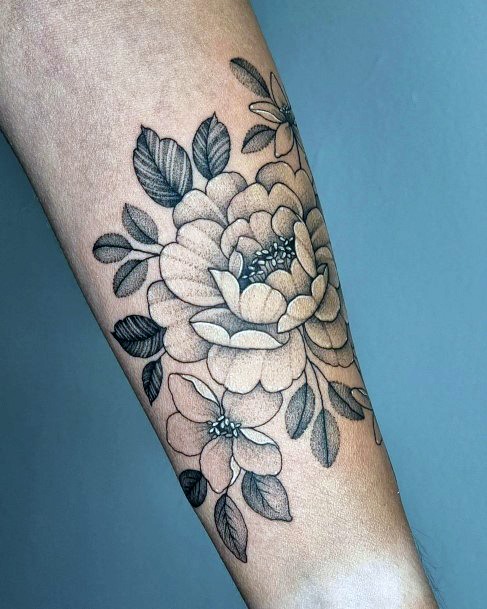 Coolest Females Camellia Tattoo