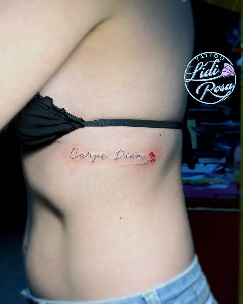Top 100 Best Carpe Diem Tattoos For Women - Phrase Design Ideas