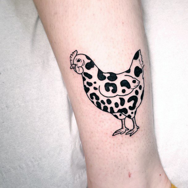 Coolest Females Chicken Tattoo
