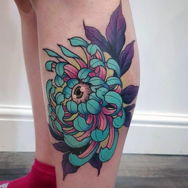 Coolest Females Chrysanthemum Tattoo