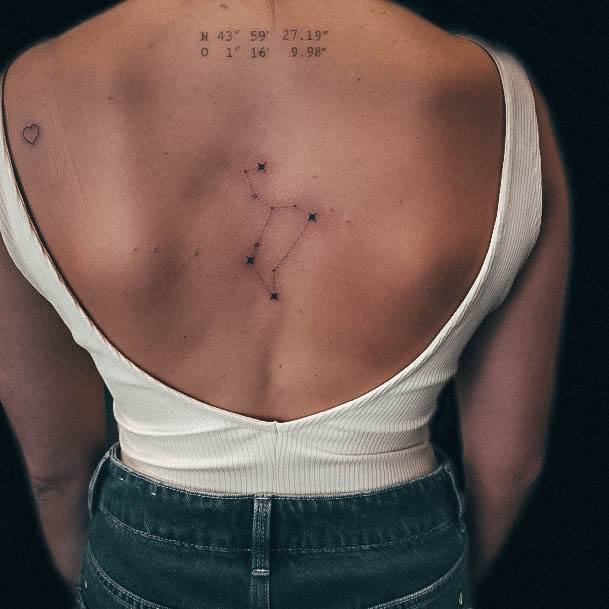 Coolest Females Constellation Tattoo