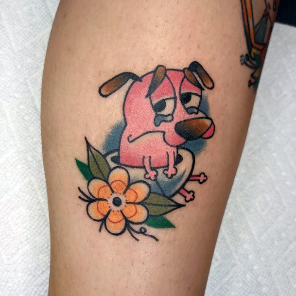 Coolest Females Courage The Cowardly Dog Tattoo