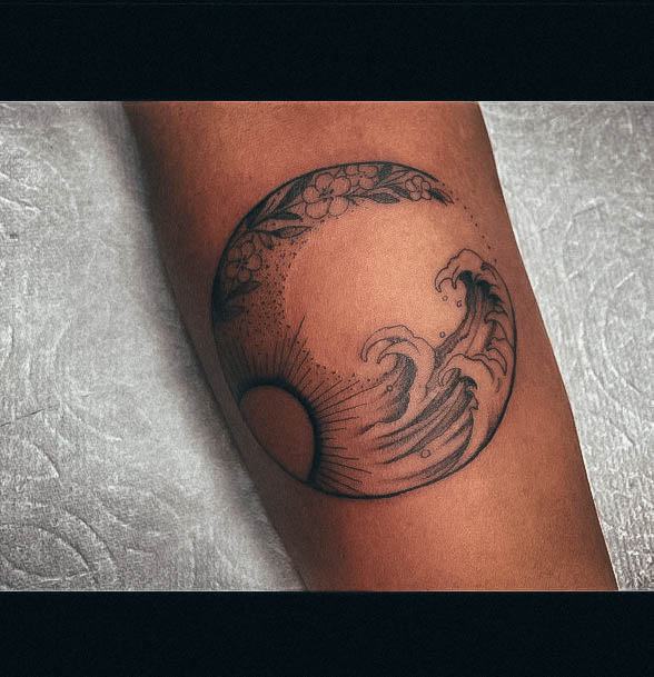 Coolest Females Cresent Moon Tattoo