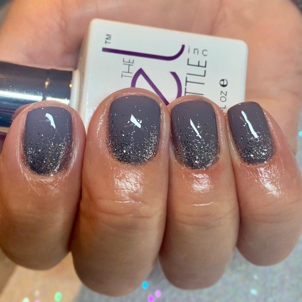 Coolest Females Dark Grey Nail