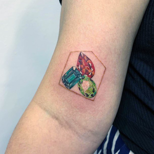 Coolest Females Emerald Tattoo