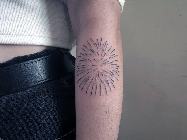 Coolest Females Fireworks Tattoo