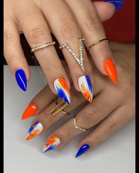 Coolest Females Football Nail