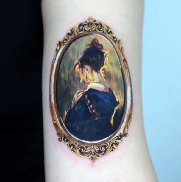 Coolest Females Frame Tattoo