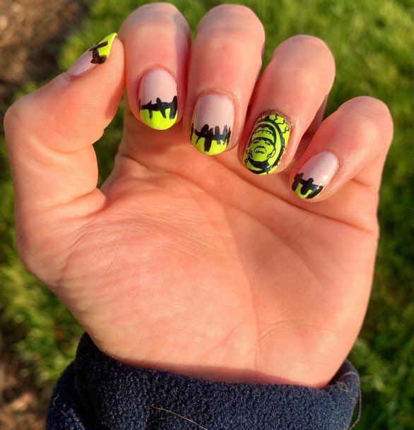 Coolest Females Frankenstein Nail