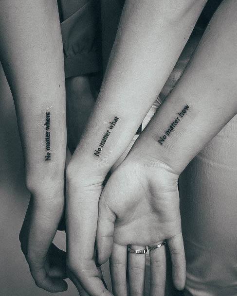 Coolest Females Friendship Tattoo