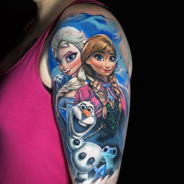 Coolest Females Frozen Tattoo