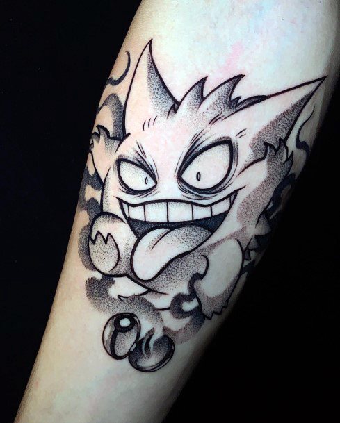 Coolest Females Gengar Tattoo