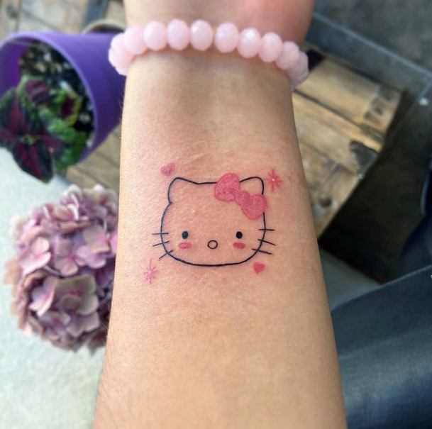 Coolest Females Hello Kitty Tattoo