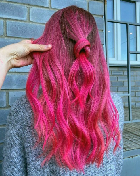 Coolest Females Hot Pink Hairstyles