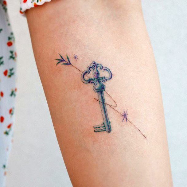 Coolest Females Key Tattoo