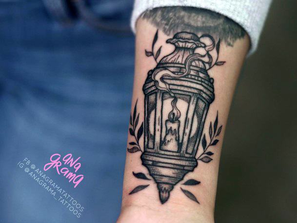 Coolest Females Lantern Tattoo