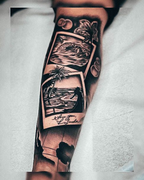 Coolest Females Leg Sleeve Tattoo