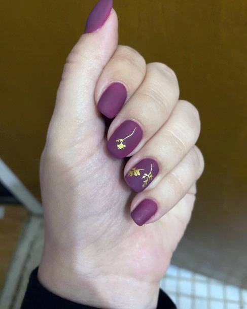 Coolest Females Matte Maroon Nail