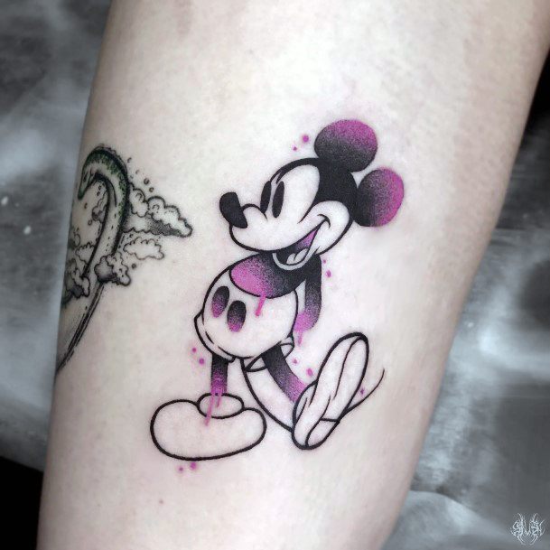 Coolest Females Mickey Mouse Tattoo