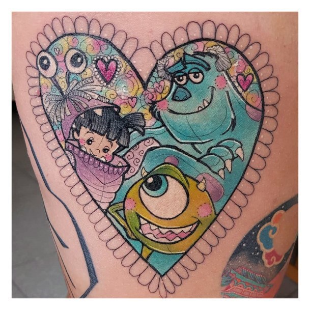 Coolest Females Monsters Inc Tattoo