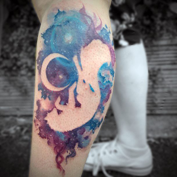 Coolest Females Negative Space Tattoo