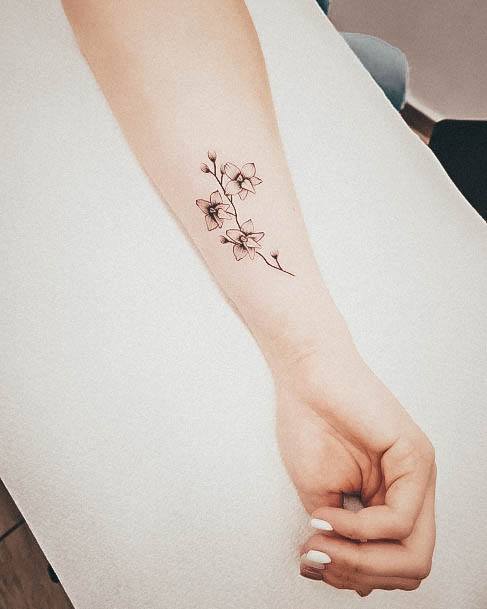 Coolest Females Orchid Tattoo