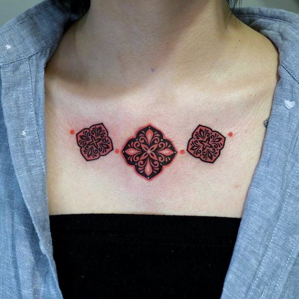 Coolest Females Ornamental Tattoo