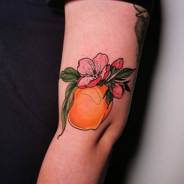 Coolest Females Peach Tattoo