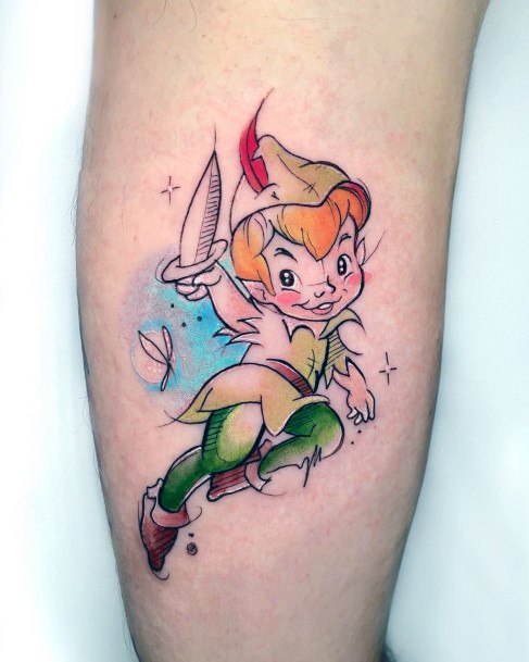 Coolest Females Peter Pan Tattoo