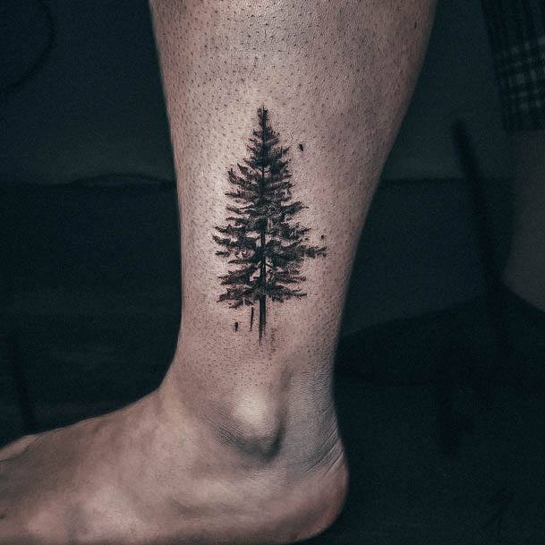 Coolest Females Pine Tree Tattoo