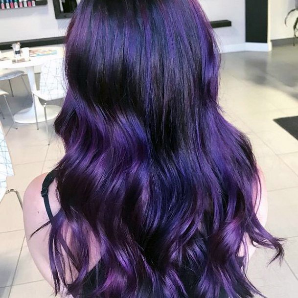 Coolest Females Purple Hairstyles
