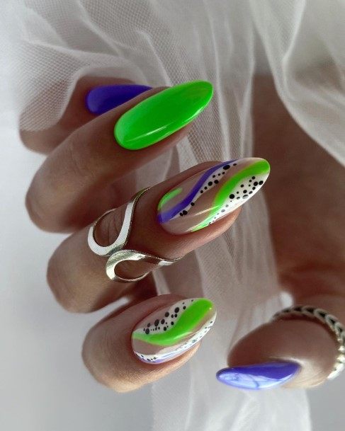 Coolest Females Purple Summer Nail