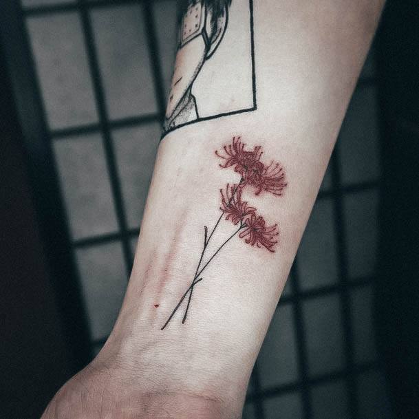 Coolest Females Red Ink Tattoo