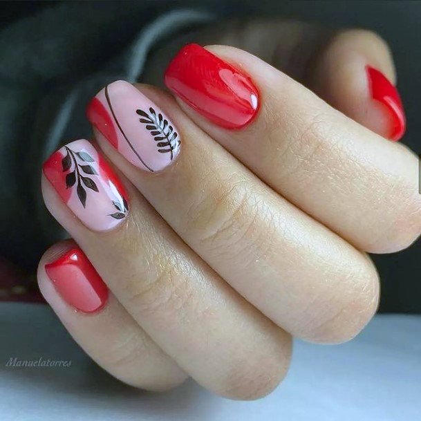 Coolest Females Red Summer Nail