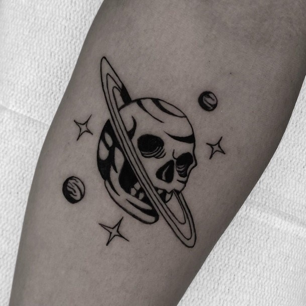 Coolest Females Saturn Tattoo